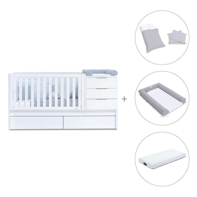 Lettino trasformabile 70x140 cm bianco · Sero More K546-M7700