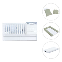 Lettino trasformabile 70x140 cm bianco · Sero More K546-M7700