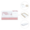 Lettino trasformabile 70x140 cm bianco/rosa · Sero More Quarzo K546-M7759