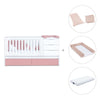 Lettino trasformabile 70x140 cm bianco/rosa · Sero More Quarzo K546-M7759