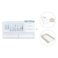 Lettino trasformabile 70x140 cm bianco · Sero More K546-M7700