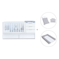 Lettino trasformabile 70x140 cm bianco · Sero More K546-M7700