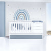 Lettino trasformabile 70x140 cm bianco/blu · Sero More Blu Denim K546-M7741