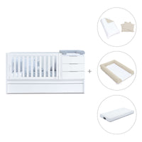 Lettino trasformabile 70x140 cm bianco · Sero More K546-M7700