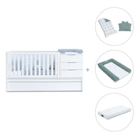 Lettino trasformabile 70x140 cm bianco · Sero More K546-M7700