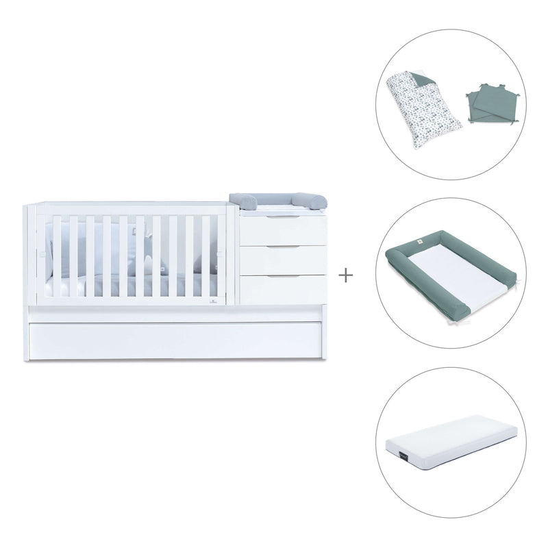 Lettino trasformabile 70x140 cm bianco · Sero More K546-M7700