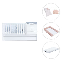 Lettino trasformabile 70x140 cm bianco · Sero More K546-M7700