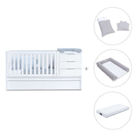 Lettino trasformabile 70x140 cm bianco · Sero More K546-M7700