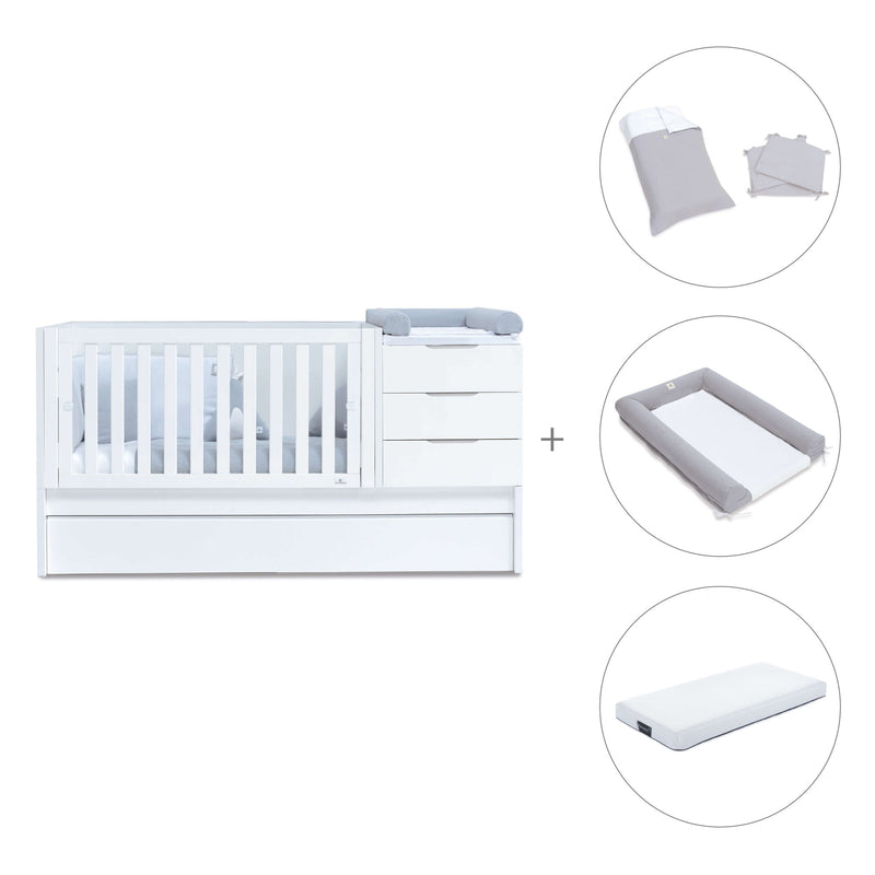 Lettino trasformabile 70x140 cm bianco · Sero More K546-M7700