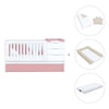 Lettino trasformabile 70x140 cm bianco/rosa · Sero More Quarzo K546-M7759