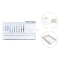 Lettino trasformabile 70x140 cm bianco · Sero More K546-M7700