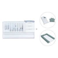 Lettino trasformabile 70x140 cm bianco · Sero More K546-M7700