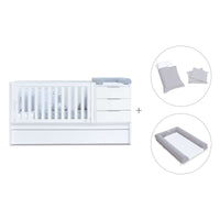 Lettino trasformabile 70x140 cm bianco · Sero More K546-M7700