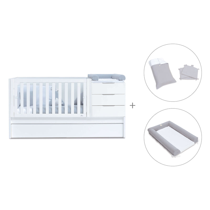 Lettino trasformabile 70x140 cm bianco · Sero More K546-M7700