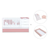 Lettino trasformabile 70x140 cm bianco/rosa · Sero More Quarzo K546-M7759