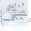Lettino trasformabile 70x140 cm bianco/blu · Sero Kubo Blu Denim K551-M7741