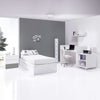 Lettino trasformabile 70x140 cm bianco/antracite · Sero Kubo Antracita K551-M7758