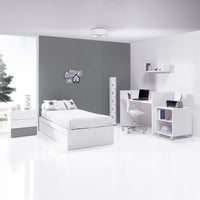 Lettino trasformabile 70x140 cm bianco/antracite · Sero Kubo Antracita K551-M7758