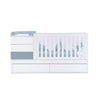 Lettino trasformabile 70x140 cm bianco/blu · Sero Kubo Blu Denim K551-M7741