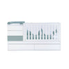 Lettino trasformabile 70x140 cm bianco/eucalipto · Sero Kubo Eucalyptus K551-M7757