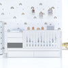 Lettino trasformabile 70x140 cm bianco/antracite · Sero Kubo Antracita K551-M7758