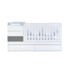 Lettino trasformabile 70x140 cm bianco/antracite · Sero Kubo Antracita K551-M7758