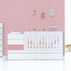 Lettino trasformabile 70x140 cm bianco/rosa · Sero Kubo Quarzo K551-M7759