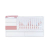 Lettino trasformabile 70x140 cm bianco/rosa · Sero Kubo Quarzo K551-M7759