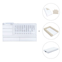 Lettino trasformabile (70x140 cm) bianco · Sero Kubo K551