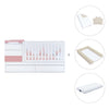 Lettino trasformabile 70x140 cm bianco/rosa · Sero Kubo Quarzo K551-M7759