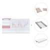 Lettino trasformabile 70x140 cm bianco/rosa · Sero Kubo Quarzo K551-M7759