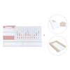 Lettino trasformabile 70x140 cm bianco/rosa · Sero Kubo Quarzo K551-M7759