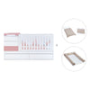 Lettino trasformabile 70x140 cm bianco/rosa · Sero Kubo Quarzo K551-M7759