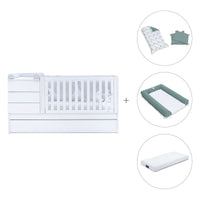 Lettino trasformabile (70x140 cm) bianco · Sero Kubo K551