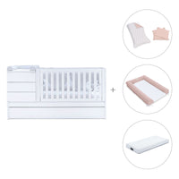 Lettino trasformabile (70x140 cm) bianco · Sero Kubo K551