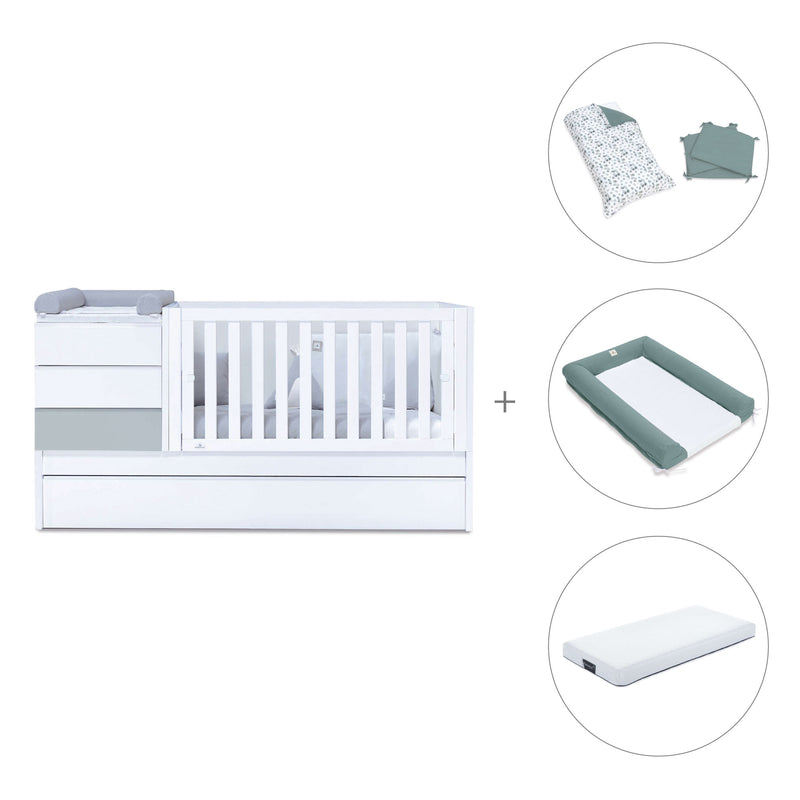 Lettino trasformabile (70x140 cm) grigio · Sero Kubo K551-M7778