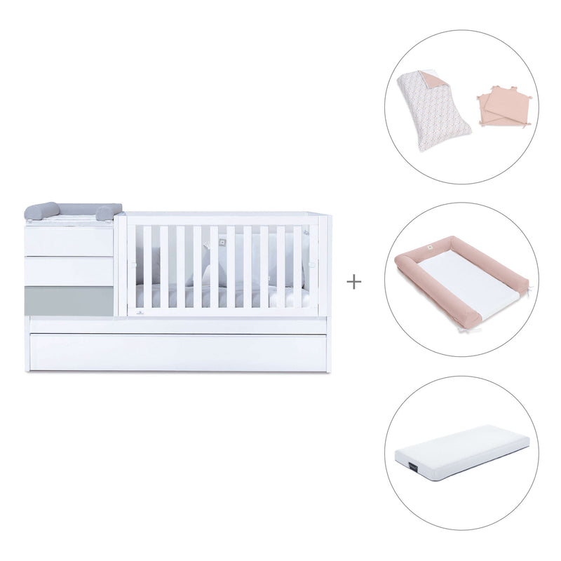 Lettino trasformabile (70x140 cm) grigio · Sero Kubo K551-M7778