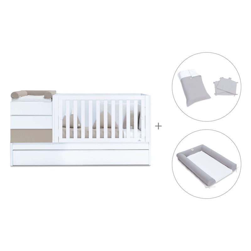 Lettino trasformabile (70x140 cm) beige · Sero Kubo K551-M7753