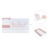 Lettino trasformabile 70x140 cm bianco/rosa · Sero Kubo Quarzo K551-M7759