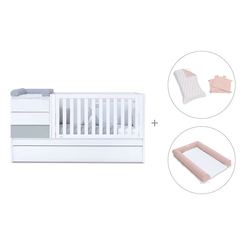 Lettino trasformabile (70x140 cm) grigio · Sero Kubo K551-M7778