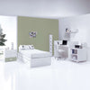 Lettino trasformabile 70x140 cm bianco/verde-oliva · Sero Bubble Erba K554-M7756