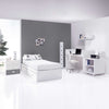 Lettino trasformabile 70x140 cm bianco/antracite · Sero Bubble Antracita K554-M7758