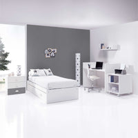 Lettino trasformabile 70x140 cm bianco/antracite · Sero Bubble Antracita K554-M7758