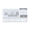Lettino trasformabile 70x140 cm bianco/antracite · Sero Bubble Antracita K554-M7758