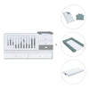 Lettino trasformabile 70x140 cm bianco/antracite · Sero Bubble Antracita K554-M7758