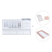 Lettino trasformabile 70x140 cm bianco · Sero Bubble K554