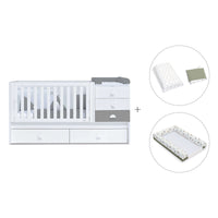 Lettino trasformabile 70x140 cm bianco/antracite · Sero Bubble Antracita K554-M7758