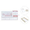 Lettino trasformabile 70x140 cm bianco/rosa · Sero Bubble Quarzo K554-M7759