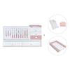 Lettino trasformabile 70x140 cm bianco/rosa · Sero Bubble Quarzo K554-M7759