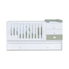 Lettino trasformabile 70x140 cm bianco/verde-oliva · Sero Bubble Erba K554-M7756